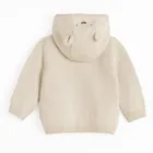 Cool Club, Sweter niemowlęcy z kapturem, rozpinany, beżowy