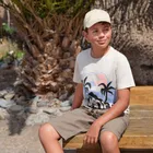 Cool Club, T-shirt chłopięcy, beżowy