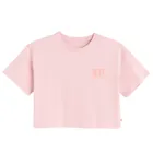 Cool Club, T-shirt dziewczęcy, crop top, mix, zestaw, 5 szt.