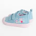 Cool Club, Trampki dziewczęce, niebieskie, Zdrowa Stopa, podeszwa Barefoot, Świnka Peppa