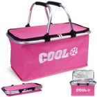 Cool, torba termiczna, koszyk, różowa, 35l