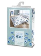 Cottage Home, 2-częściowy komplet pościeli bawełnianej, kwiaty chabry, 140-200 cm