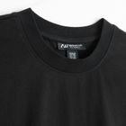 Czarna koszulka basic o kroju relaxed NOWEAR