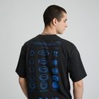 Czarny t-shirt o kroju relaxed S.W.Smiley NOWEAR