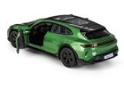 Daffi, MSZ, Porsche Taycan Turbo S Cross Turismo, pojazd, model metalowy, zielony, 1:36