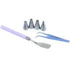 Decoden, tęczowy zestaw z kremową masą 3D do dekoracji, zestaw kreatywny