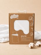 Detexpol, 2-częściowy komplet dwustronnej pościeli, muślin, biały, 100-135 cm