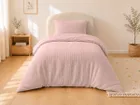 Detexpol, 2-częściowy komplet dwustronnej pościeli, muślin, różowy, 90-120 cm