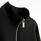 Dopasowana bluza sportowa crop z rozpięciem NOWEAR