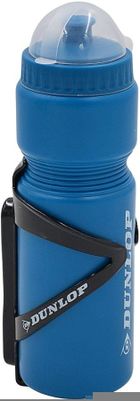 Dunlop, bidon rowerowy z koszykiem, niebieski, 750 ml