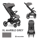 Easywalker, Jackey XL, samoskładający się wózek spacerowy z kołami XL, Marble Grey