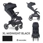 Easywalker, Jackey2 XL, przestronny, samoskładający się wózek spacerowy z kołami XL, Midnight Black
