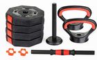 EB Fit, hantla kompozytowa, kettlebell, przyrząd do pompek 3w1, 10 kg