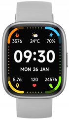 EcoWatch, smartwatch, EW06, srebrny