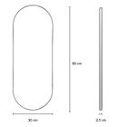 Edaxo, Alva, lustro dekoracyjne, wiszące, 80-30 cm