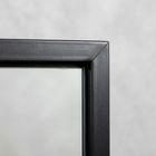 Edaxo, Axion, prostokatne lustro wiszące, czarne, 60-40 cm