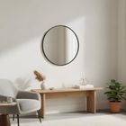 Edaxo, Loop, lustro ścienne, okrągłe, 60 cm