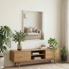 Edaxo, Skarp, lustro wiszące, prostokątne, 60-80 cm
