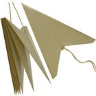 Edelman, Mica, gwiazda dekoracyjna, wisząca papierowa, beżowa, 7 ramion, 18-75 cm