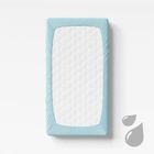 Eevi, prześcieradło frotte, pure, turkusowe, 140-70 cm