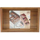 EH Excellent Houseware, Hedo, drewniany organizer na biurko do szuflady, 23,5-15-5 cm
