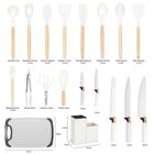 Elitehoff, zestaw noży i przyborów kuchennych w stojaku, 19 elementów