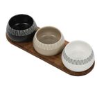 Emako, Rori, miseczki na przekąski z tacą, 3 szt.