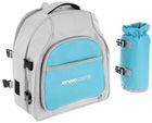 Enero Camp, plecak piknikowy, termiczny, błękitno-szary, 25 l
