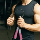 Enero Fit, skakanka fitness, różowa, 300 cm