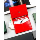 Etui na dokumenty, czerwone, skórzane, 4U Cavaldi