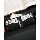 Etui na karty, czarne, skórzane, 4U Cavaldi