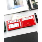 Etui na karty, czerwone, skórzane, 4U Cavaldi