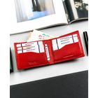 Etui na karty, czerwone, skórzane, 4U Cavaldi