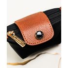 Etui na klucze, czarne, skóra ekologiczna, Peterson