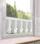 Eurofirany, firana gotowa, Leti, na taśmie, 150-40 cm, biały