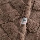 Eurofirany, koc d91 Caro, 150-200 cm, ciemnobeżowy