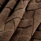 Eurofirany, koc d91, Caro, 150-200 cm, ciemnobrązowy