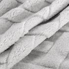 Eurofirany, koc d91 Caro, 200-220 cm, srebrny