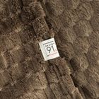 Eurofirany, koc d91 cindy6, 170-210 cm, ciemnobrązowy