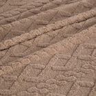 Eurofirany, koc d91, warkocz beżowy, 150-200 cm, warkocz beżowy