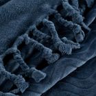 Eurofirany, koc Emma, 150-200 cm, granatowy