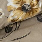 Eurofirany, komplet pościeli bawełnianej, Emy, 140-200 cm, ciemnobeżowy