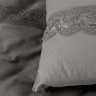 Eurofirany, komplet pościeli bawełnianej, Lana1, 160-200 cm, 2-70-80 cm, ciemnoszary