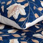 Eurofirany, komplet pościeli satynowej, Nika, 220-200 cm, granatowy