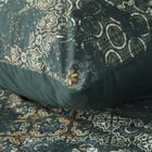 Eurofirany, komplet pościeli satynowej, Spring, 140-200 cm, ciemnozielony