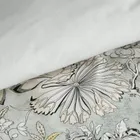 Eurofirany, komplet pościeli satynowej, Spring, 140-200 cm, jasnostalowy