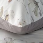 Eurofirany, komplet pościeli satynowej, spring, 140-200 cm, popielaty