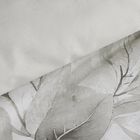 Eurofirany, komplet pościeli satynowej, Spring, 140-200 cm, srebrny