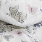 Eurofirany, komplet pościeli satynowej, Spring, 160-200 cm, biały