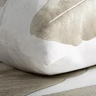 Eurofirany, komplet pościeli satynowej, spring, 160-200 cm, ciemnobeżowy